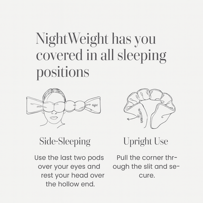 NightWeight™ Silk Weighted Sleep Mask